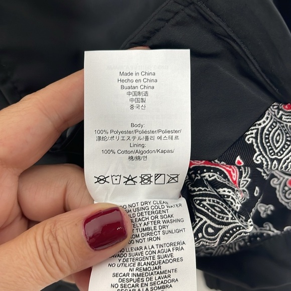 Vast Life Global Black Waterproof Snap Closure Coaches Jacket Men's Large New - Picture 6 of 9